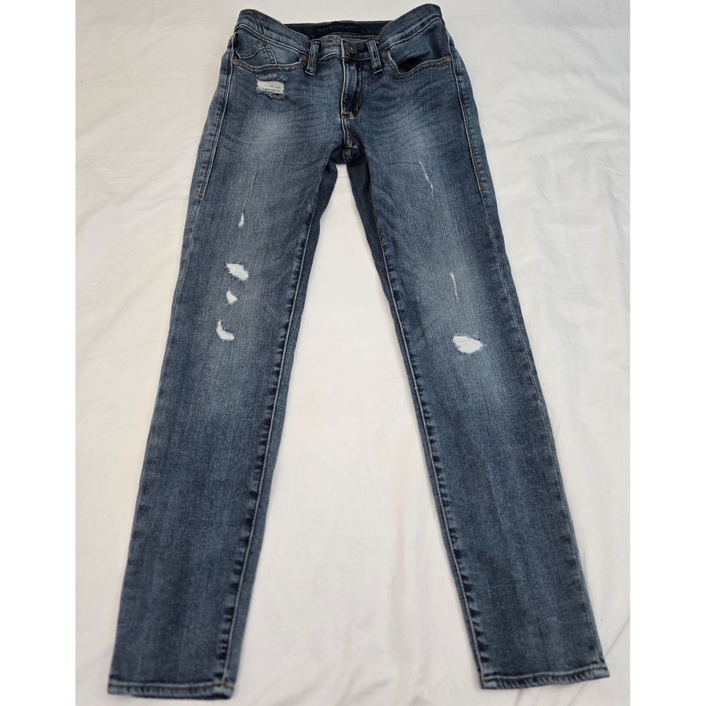 Rock & Republic WOMEN 6 M Berlin Skinny Jeans Distressed Stretch Mid‎ Rise 26x30